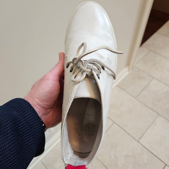 Del Toro Men's Leather Hi Top Sneakers / Ankle Boots, White, Sz 13 - Picture 11 of 16